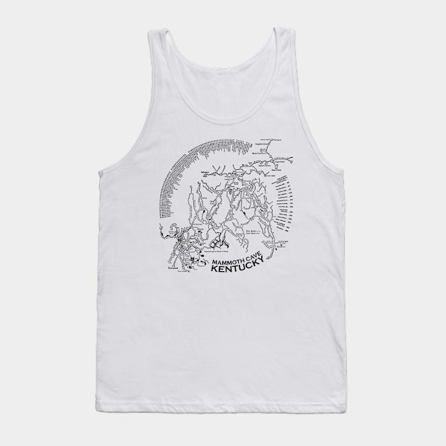 Mammoth Cave Kentucky Map 1907 Tank Top by ViktorCraft